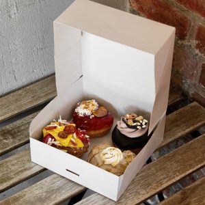 Pack degustación 4 donuts veganos corazón aniversario romántico