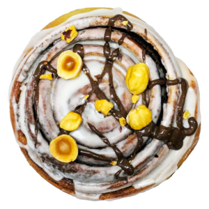 cinnamon roll vegano madrid avellana gianduja