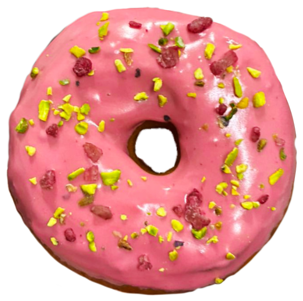 donut vegano madrid frambuesa pistacho